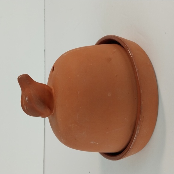 Vintage Terra Cotta Domed Garlic Roaster Baker Storage Holder - Picture 2 of 6